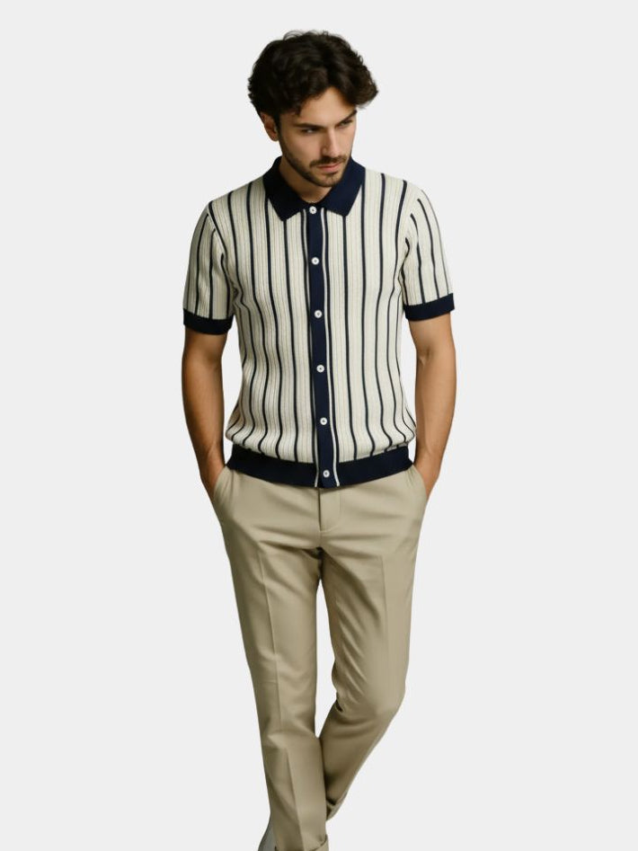 Atlantic Frame gebreide polo