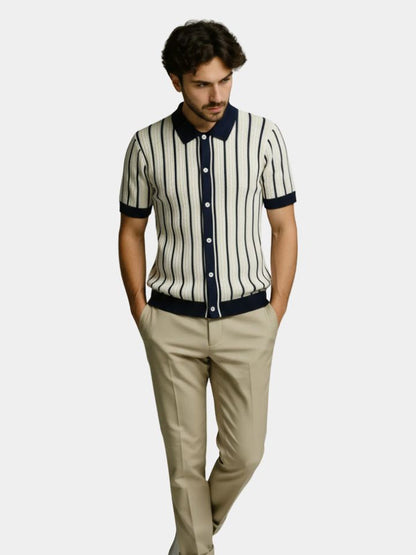 Atlantic Frame gebreide polo