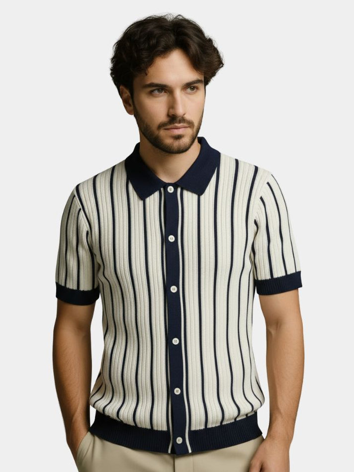 Atlantic Frame gebreide polo