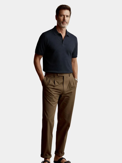 Old Money katoenen poloshirt