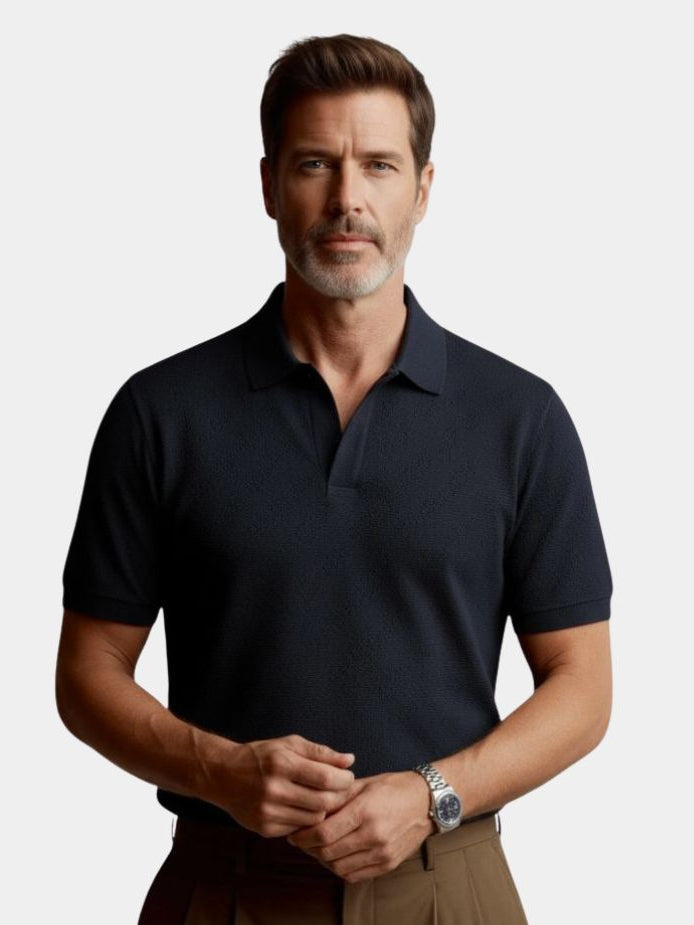 Old Money Cotton Polo Shirt