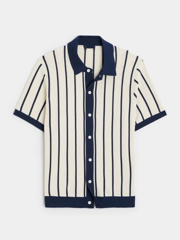 Atlantic Frame gebreide polo