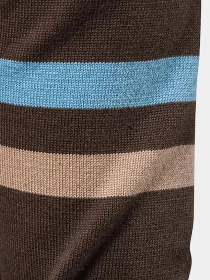 Men’s Knit Cardigan Sweater – Zipper Standing Collar Casual Everyday Knitwear SPECTER