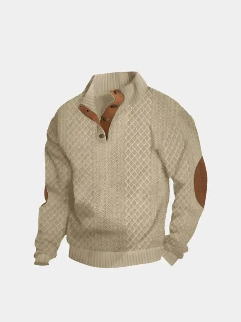 Men’s Knit Sweater – High Collar Pullover Casual Everyday Knitwear SPECTER