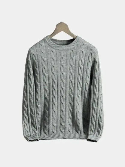 Men’s Cashmere Sweater – Essential Soft Luxury Knit SPECTER