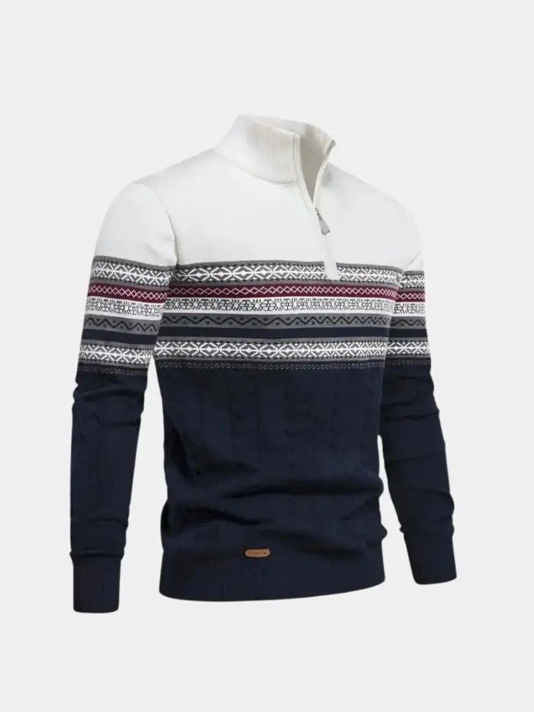Men’s Knit Sweater – Half Zip Pullover Casual Everyday Knitwear SPECTER