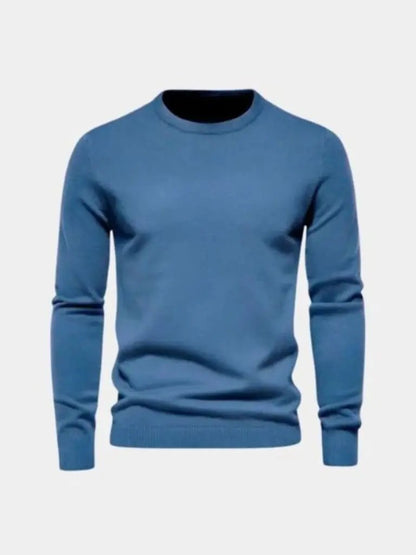 Men’s Knit Sweater – Minimalist Pullover Crosss Casual Everyday Knitwear SPECTER