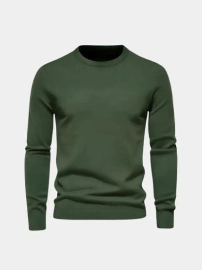 Men’s Knit Sweater – Minimalist Pullover Crosss Casual Everyday Knitwear SPECTER