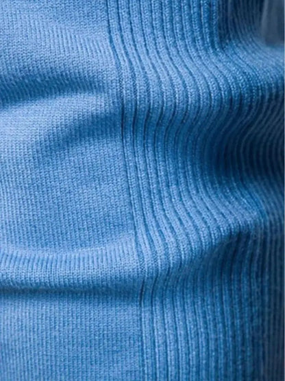 Men’s Knit Sweater – Minimalist Pullover Crosss Casual Everyday Knitwear SPECTER