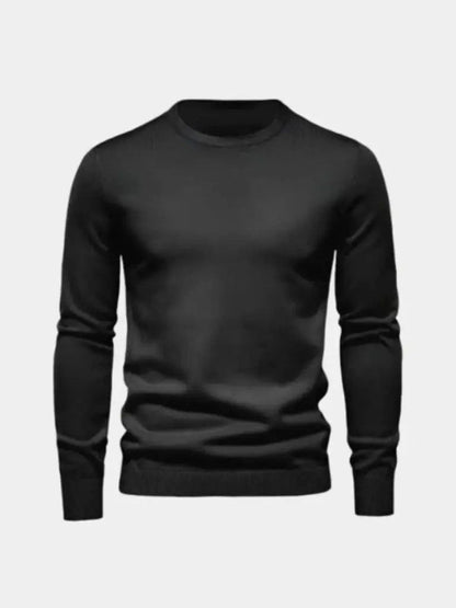 Men’s Knit Sweater – Minimalist Pullover Crosss Casual Everyday Knitwear SPECTER