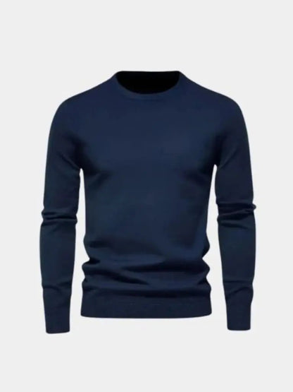 Men’s Knit Sweater – Minimalist Pullover Crosss Casual Everyday Knitwear SPECTER