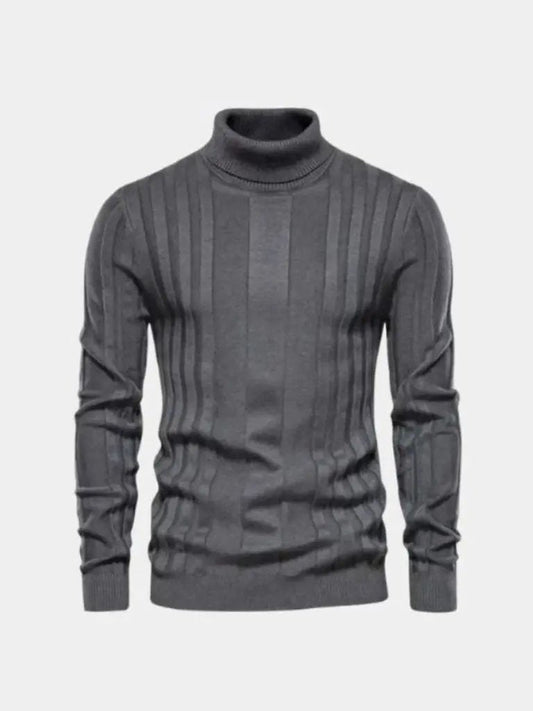 Men’s Knit Knit Sweater – Turtleneck Knitwear Pullover Casual Everyday Knitwear SPECTER